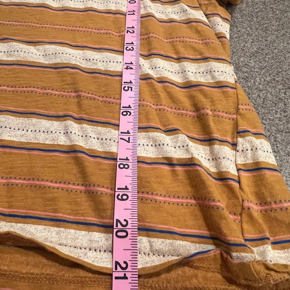 Sonoma Mustard and White Striped Tee - Picture 5 of 5